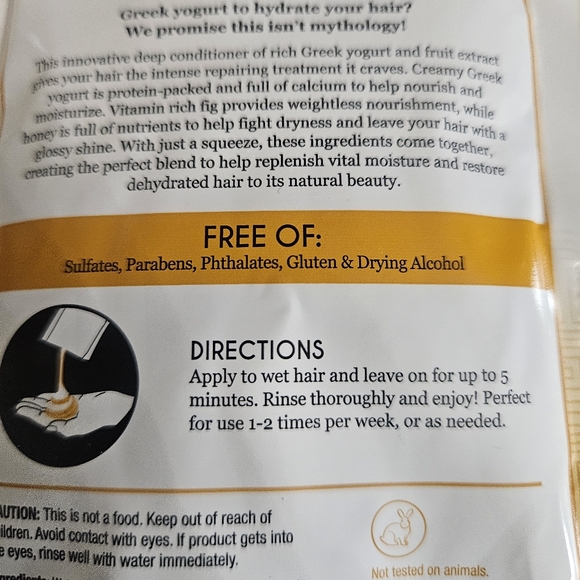 HASK GREEK YOGURT Fig & Honey HYDRATING DEEP CONDITIONER 6PCS New - Picture 5 of 5